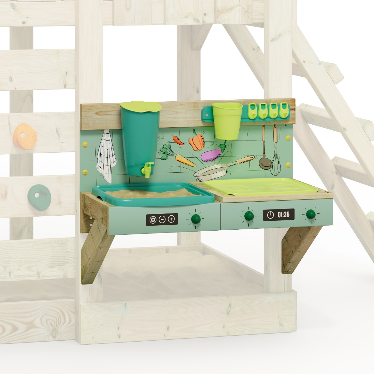 Childrens outdoor kitchen Muddey Play