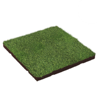 Fall protection mat 50x50x2.5 cm Artificial grass  620643