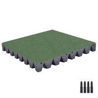 Rubber tile 50 x 50 x 6.5 cm, incl. retaining pins  835852