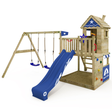 Climbing frame Wickey Smart Lodge 120 with stairs  826438_k