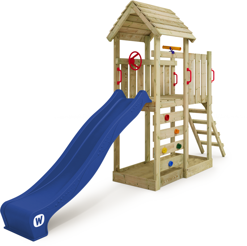 Climbing frame with wooden roof Wickey JoyFlyer 
