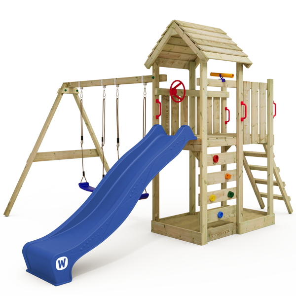 Climbing frame with wooden roof Wickey MultiFlyer