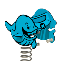Spring rocker Wickey PRO whale "Humpey"  100191_k